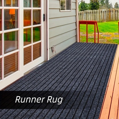 1pc (1800G/Square Meter) Runner with Rubber Backing, Non-Slip, Washable, Indoor And Outdoor