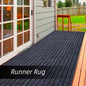 1pc (1800G/Square Meter) Runner with Rubber Backing, Non-Slip, Washable, Indoor And Outdoor