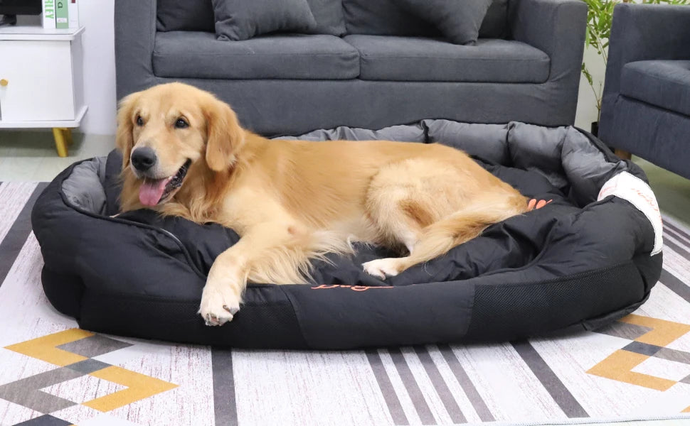 XXL XL Large Orthopedic Sofa Dog Bed, Waterproof, Washable Removable Cushion