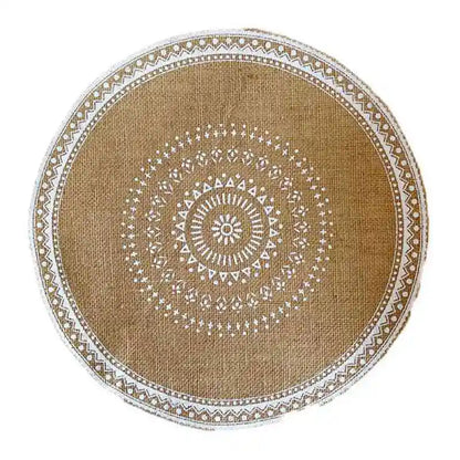 Handmade Cotton Woven Placemats with Boho Rustic Theme with Modern Farmhouse Fringe for Kitchen Dining Table
