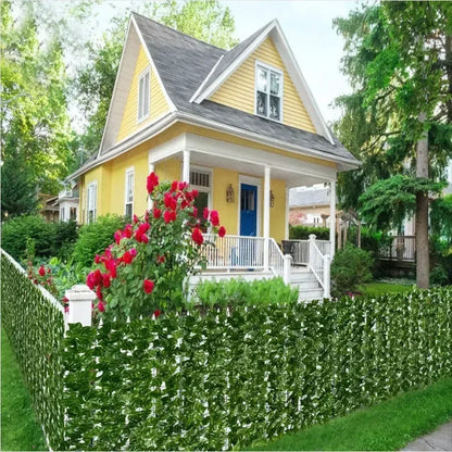 Artificial Ivy Hedge Green Leaf Fence Panels Faux Privacy Fence Screen for Home Outdoor Garden Balcony Decoration