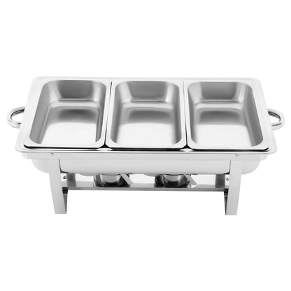 Stainless Steel Chafing Dish Buffet Set, Rectangular Catering Chafer
