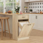 Tilt Out Laundry Hamper Cabinet With Drawer And Baskets, Wooden Laundry Basket For Bathroom ojr Bedroom