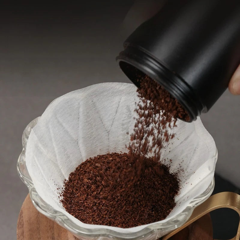 50/100pcs Disposable Cone Coffee Filter Paper for Pouring and Drip Coffee Machines