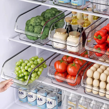 Clear Fridge Organizer Bins
