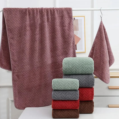High Quality Thick Coral Velvet Bath Towels, Soft and Absorbent, Sports Beach Towels