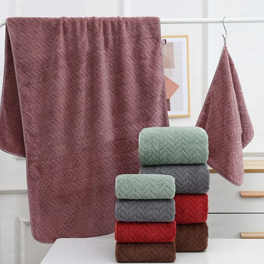 High Quality Thick Coral Velvet Bath Towels, Soft and Absorbent, Sports Beach Towels