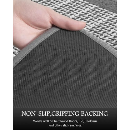 Washable Non Slip Absorbent Kitchen Rugs Sets of 2 Extra Large 2.5x6 20x32