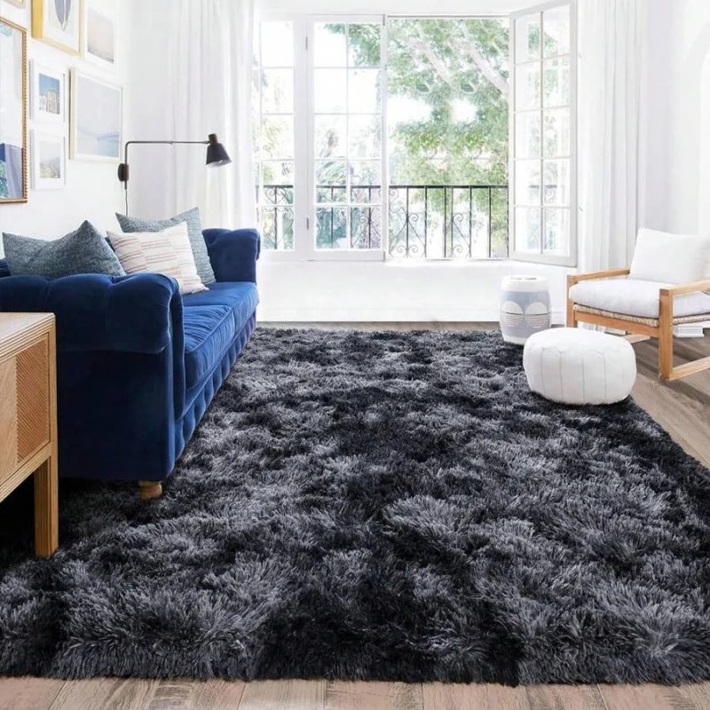 Soft Shag Rugs For Bedroom, Living Room, Luxury Modern Plush Carpet, Non-Slip