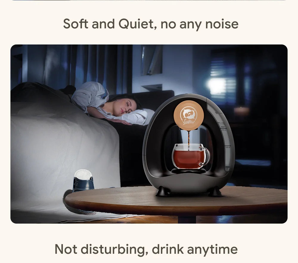 MINI Q Coffee Maker, Portable Machine Compatible with Coffee Powder & Tea