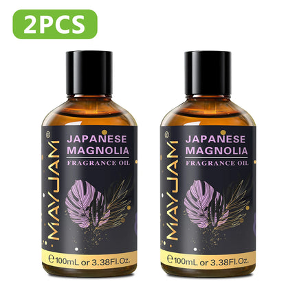 100ml Fragrance Oil, Coconut & Vanilla White Musk Sea Breeze Baby Powder Dragons Blood Sweet Tobacco Freesia for Aromatherapy Diffuser Humidifier Burner, Strawberry Watermelon Cherry Coconut Cranberry