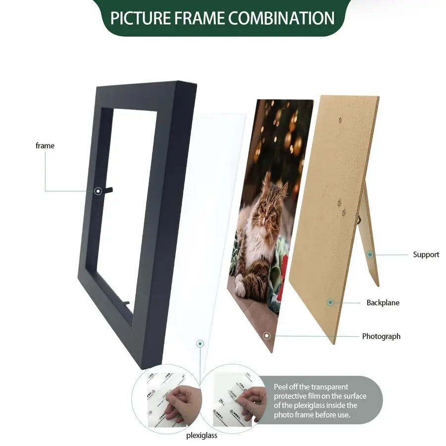 Picture Frames - Bulk Set of 30 Wood Photo Frames for 4x6 Photos