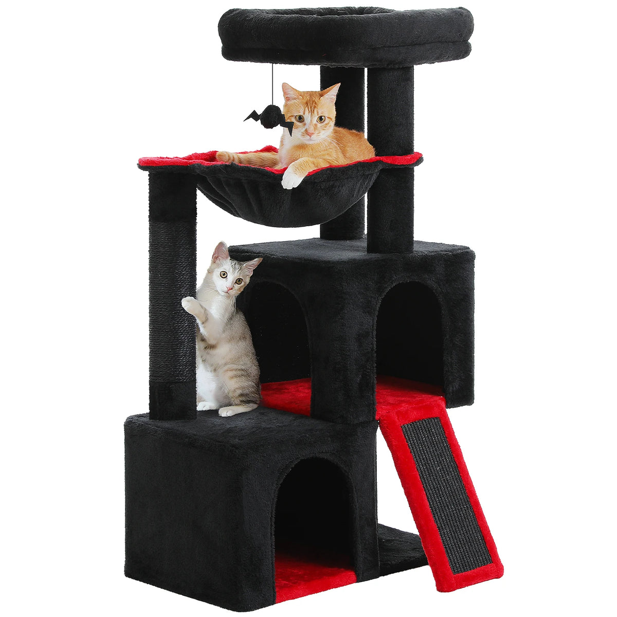 Large Cat Tree for Indoor Cats, Multi-Level Tower with Spacious Condos, Sisal Scratching Pad