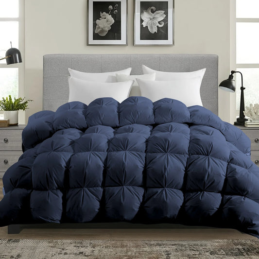 Luxurious All-Season Goose Down Feather Comforter, Duvet Insert