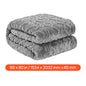 Weighted Blanket 20 lbs 60 x 80 in Queen Size Sherpa Fleece w/ Glass Beads