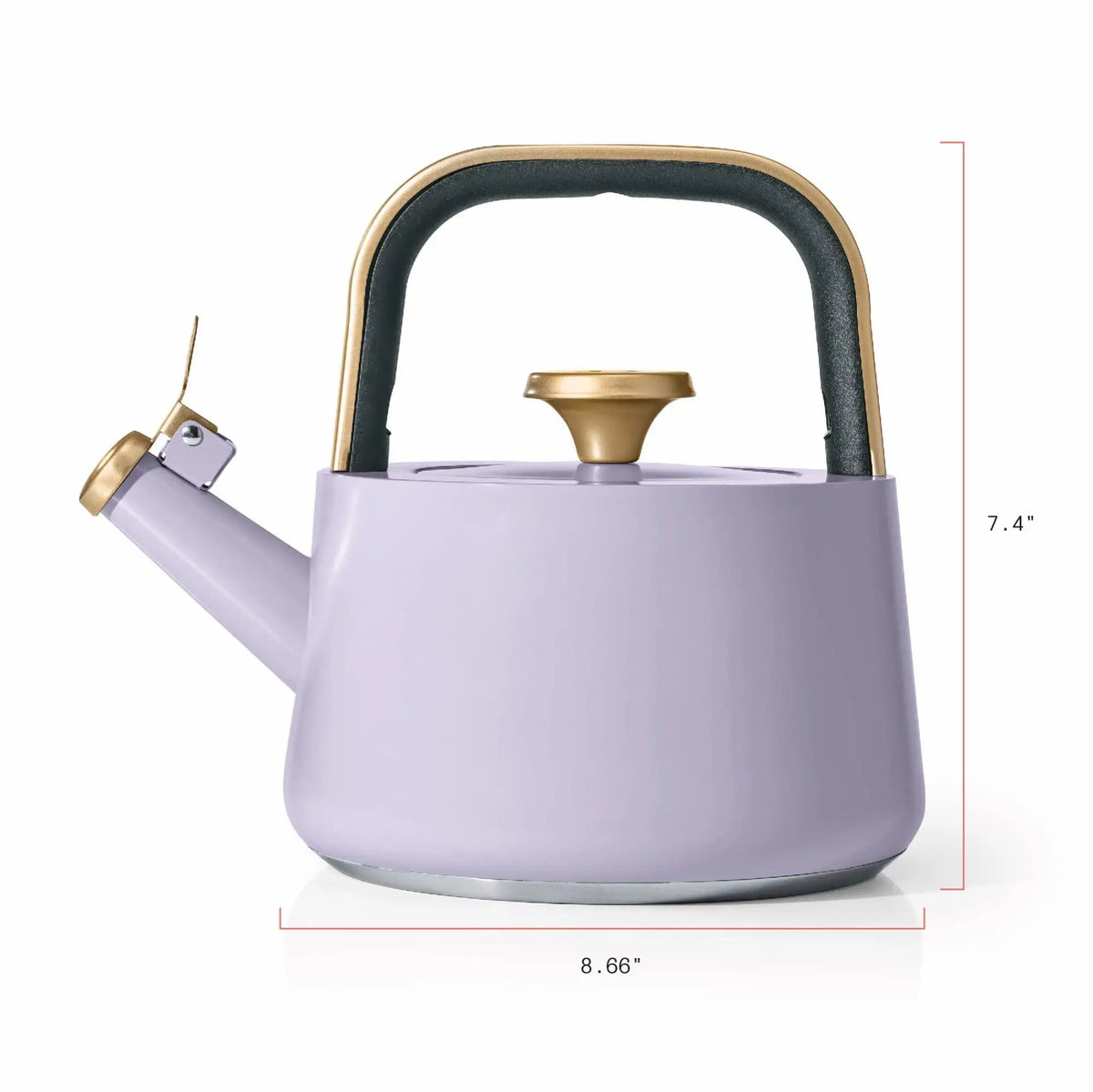 Beautiful 1.8L Ceramic Non-Stick Stovetop Tea Kettle, Sage Green by Drew Barrymore