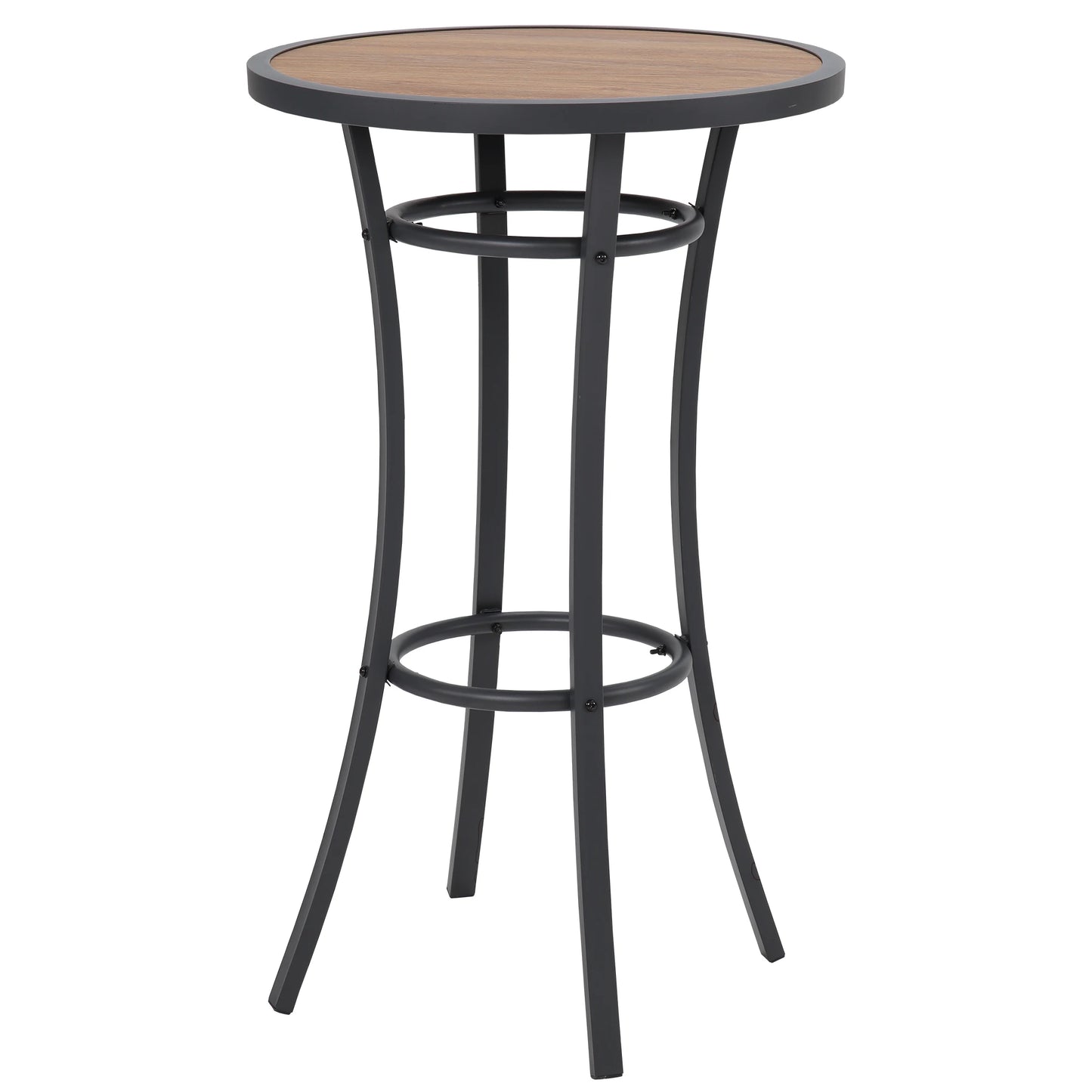 Outdoor Bar Height Bistro Table, 40-Inch Patio Bar Table for Bistro Dining