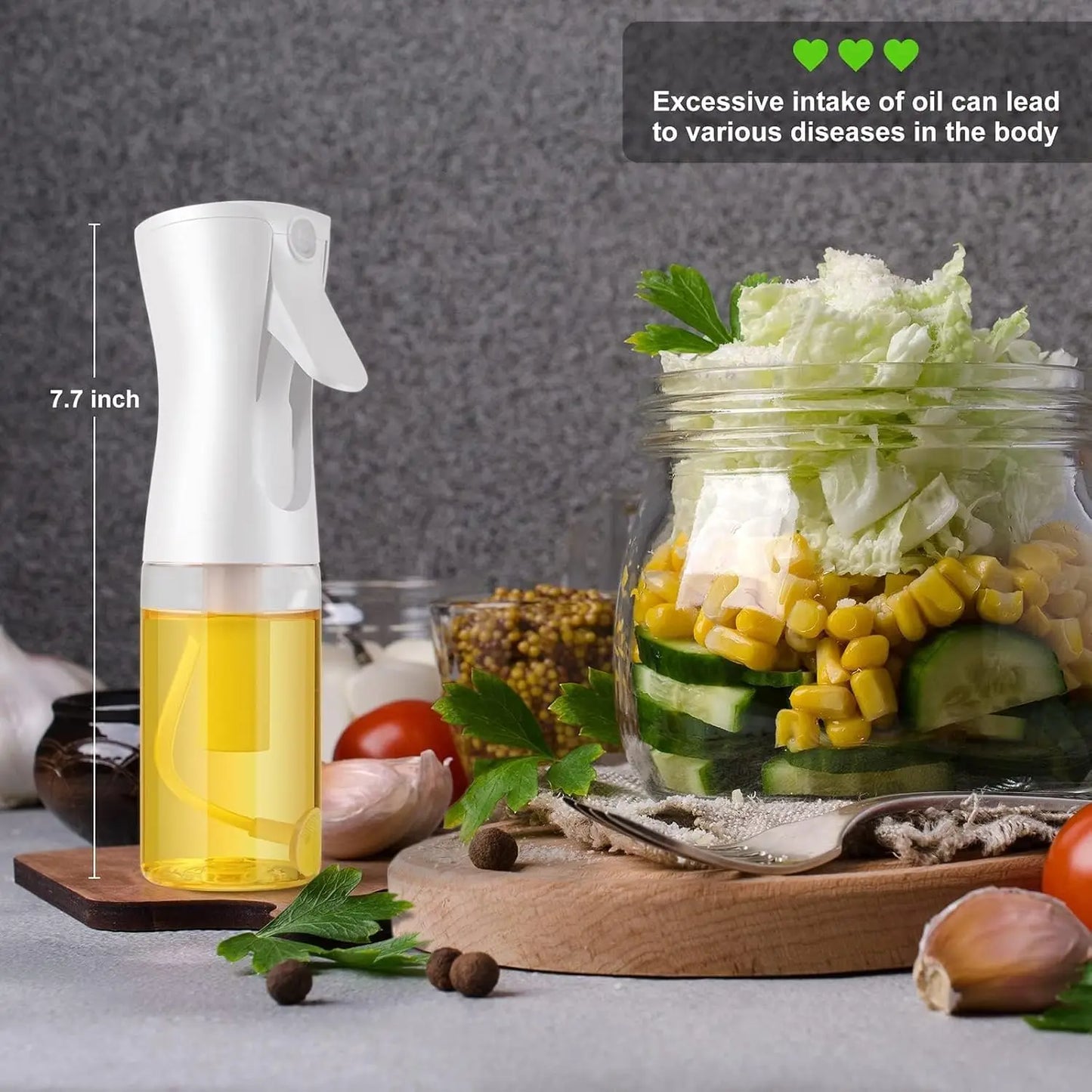 Oil Sprayer for Cooking - 200ml Glass Mister