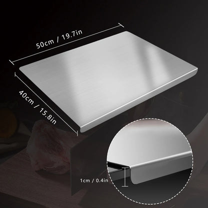 Stainless Steel Cutting Board for Food Preparation ,Meal Prep