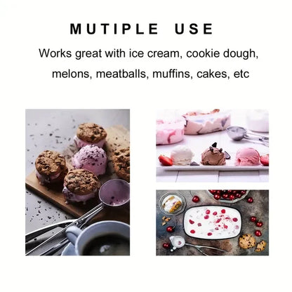 3pcs Stainless Steel Cookie Scoop Set with Trigger Release