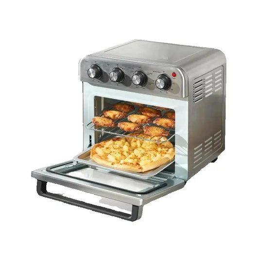 18L 1700W Air Fryer Toaster Oven, Stainless Steel Countertop Combo