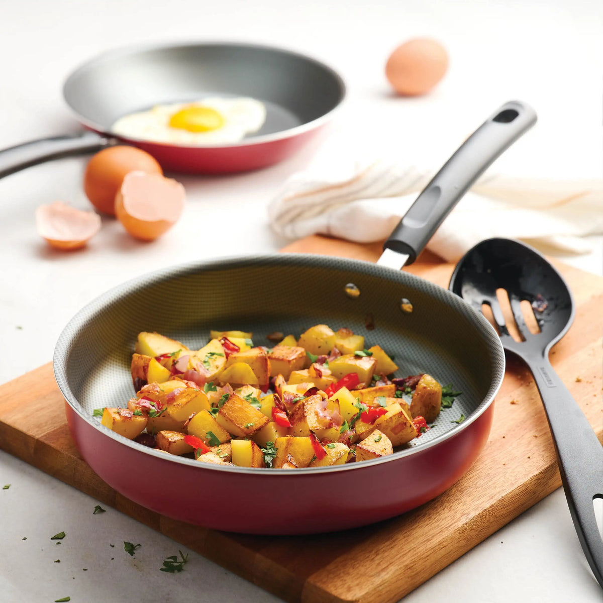 18-Piece Nonstick Cookware Set, Asphalt