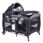 Baby Playard with Canopy, Portable Crib with Changing Table