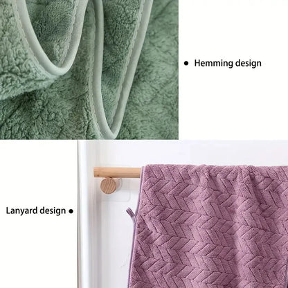 High Quality Thick Coral Velvet Bath Towels, Soft and Absorbent, Sports Beach Towels