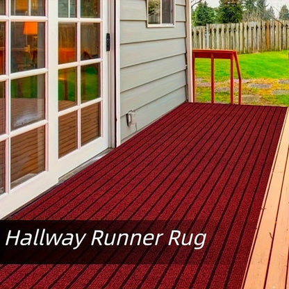 1pc (1800G/Square Meter) Runner with Rubber Backing, Non-Slip, Washable, Indoor And Outdoor