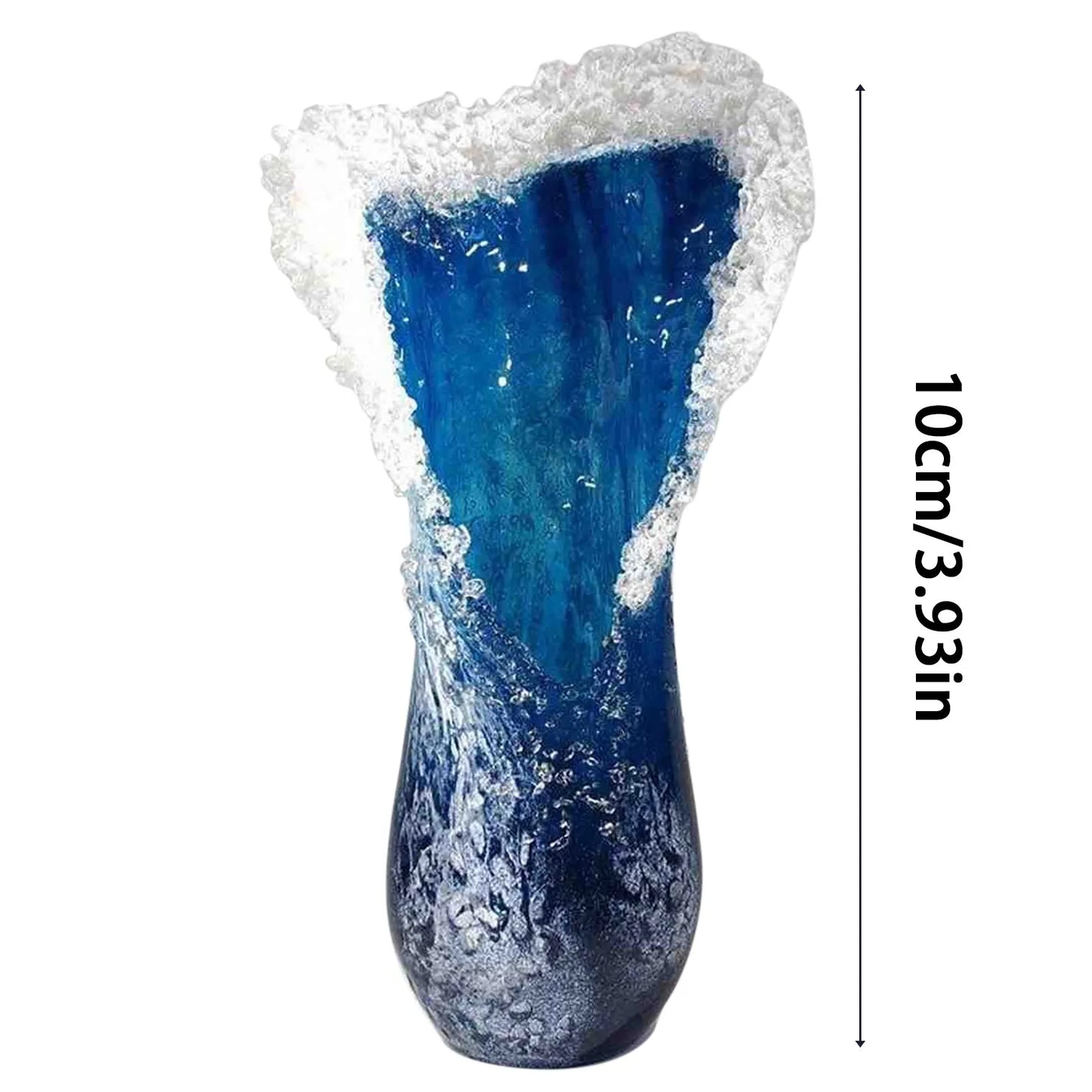 Sea Wave Resin Vase