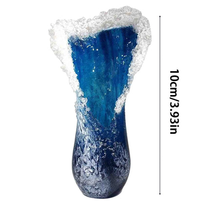 Sea Wave Resin Vase