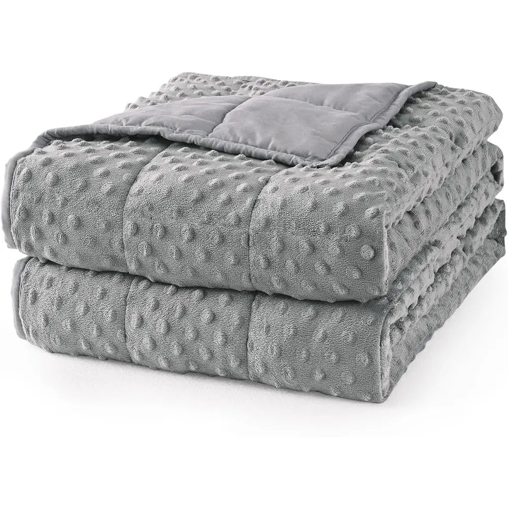 Weighted Blanket Queen Size, 15 lbs, Heavy Minky Blanket, Washable