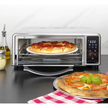 Air Fryer Pizza Oven with Stone Touchscreen Controls with 6 Preset Functions