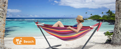 Adjustable Stand Hammock - 600lb Capacity, Stylish Hammock Bed with Storage Bag for Outdoor Relaxation