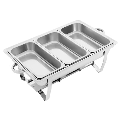 Stainless Steel Chafing Dish Buffet Set, Rectangular Catering Chafer