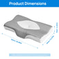 Cervical Neck Double Sided Pillow w/Memory Foam