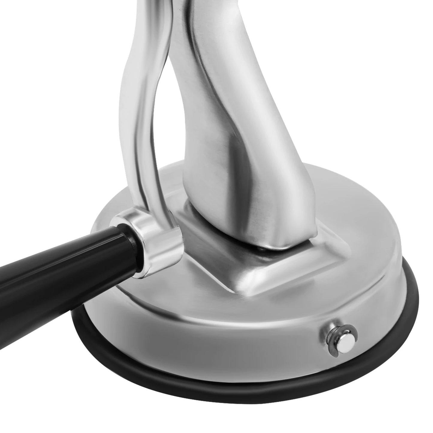Rotary Grater, Stainless Steel Slicer with 5 Blades & Suction Cup Base