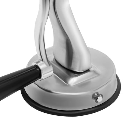 Rotary Grater, Stainless Steel Slicer with 5 Blades & Suction Cup Base