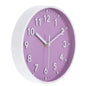 8 Inch 3D Quartz Wall Clock , Battery Operated Silent Non-Ticking
