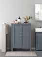 Bathroom Floor Storage Cabinet, With 2 Adjustable Shelves, 11.8 X 2