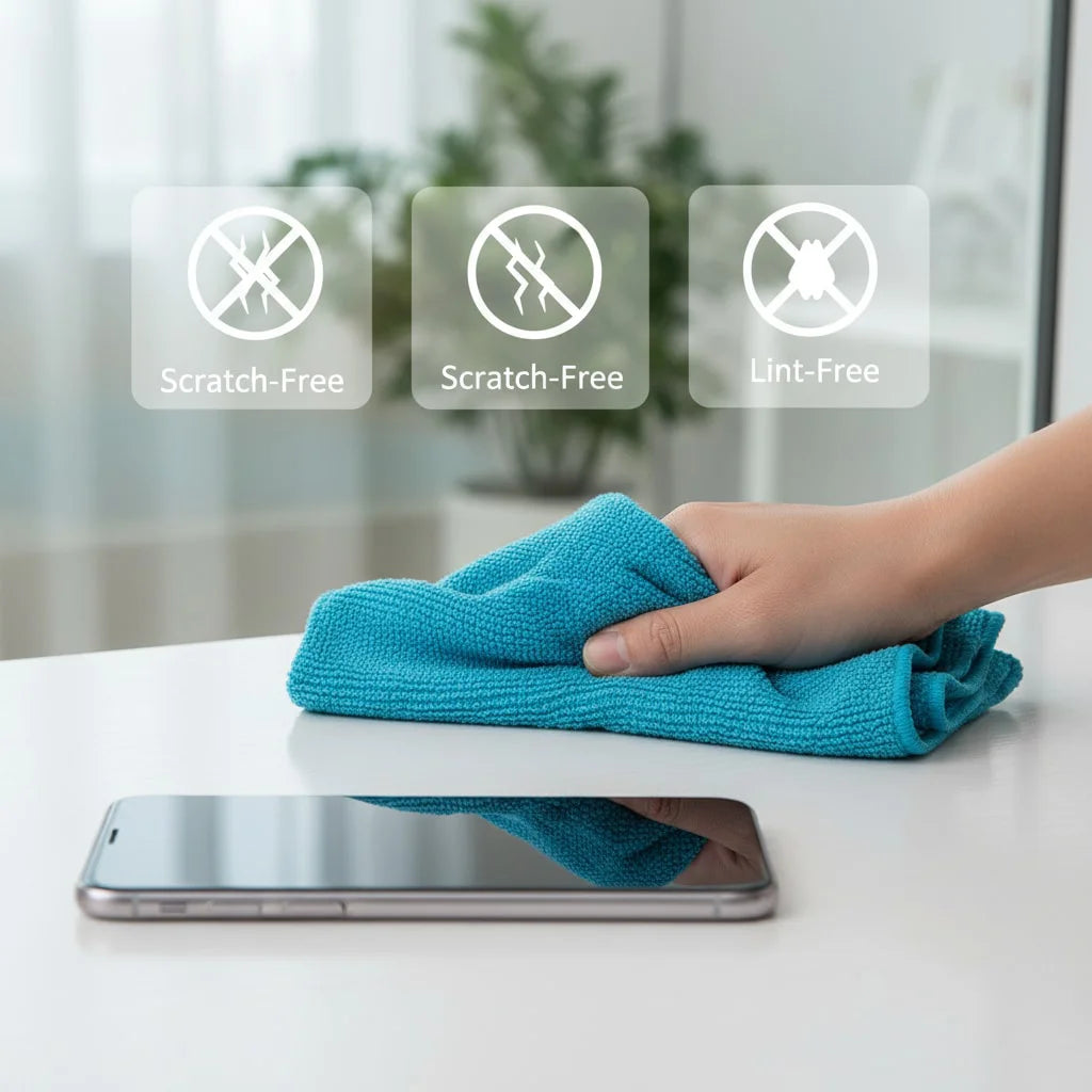 10-Pack Multi-Color Absorbent Microfiber Kitchen Cleaning Towel