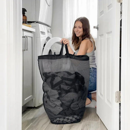 100L Rolling Laundry Basket with Wheels and Lid, with Removable Wash Bag
