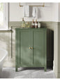 Bathroom Floor Storage Cabinet, With 2 Adjustable Shelves, 11.8 X 2