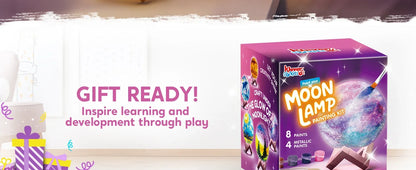 DIY 3D Moon Night Light For Kids, Paint Your Own Moon Lamp Kit, Galaxy Lamp Arts and Crafts Kit