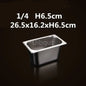 Square pot Kitchen Pans, 304 stainless steel 1/9 1/6 1/4 1/3 Food Chafing pans, Buffet Containers Lid 0.7 mm