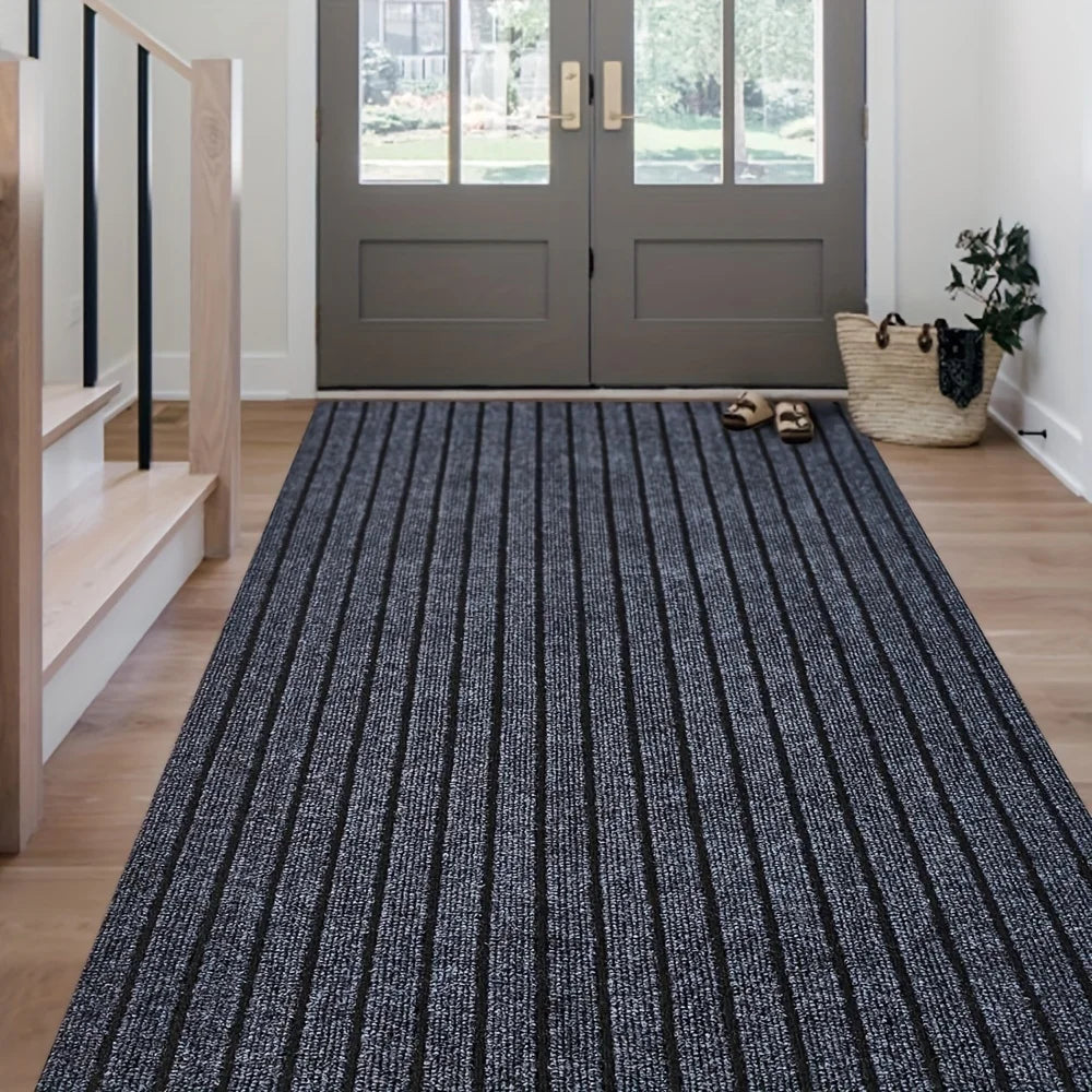 1pc (1800G/Square Meter) Runner with Rubber Backing, Non-Slip, Washable, Indoor And Outdoor