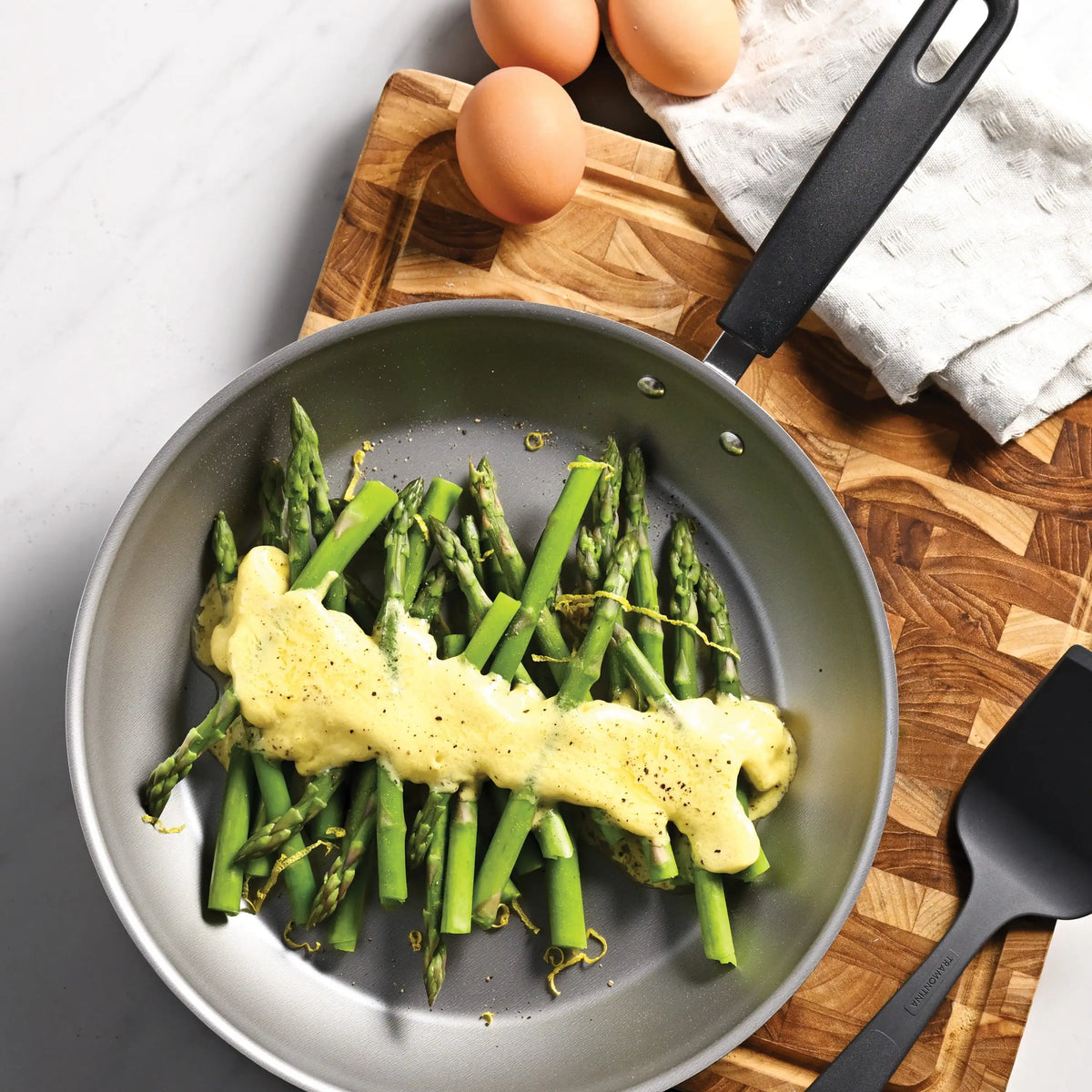 18-Piece Nonstick Cookware Set, Asphalt