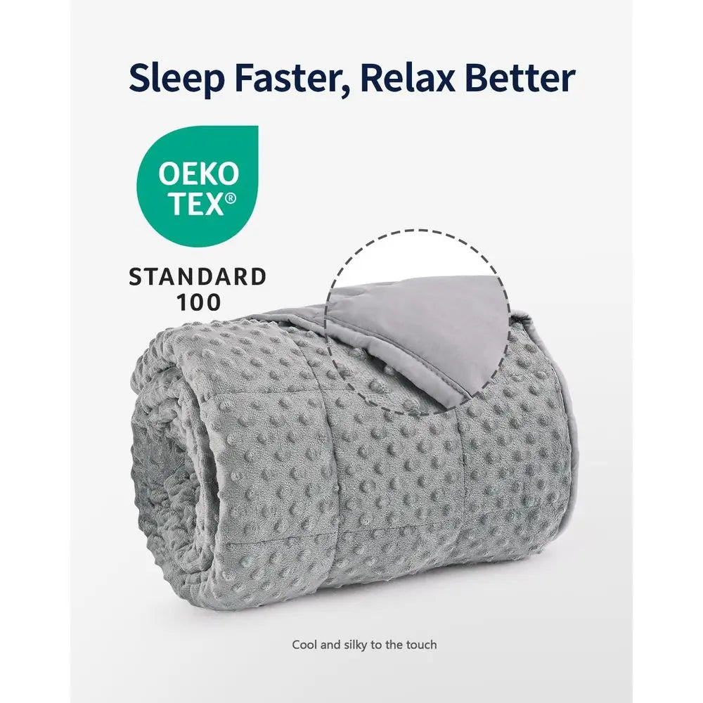 Weighted Blanket Queen Size, 15 lbs, Heavy Minky Blanket, Washable