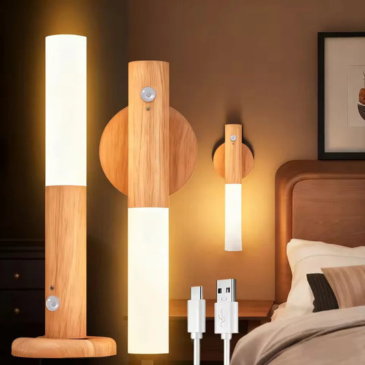 Portable LED Sensor Night Light, Usb Power Charging Indoor Wall Lamp for Living Room Stairs Porch