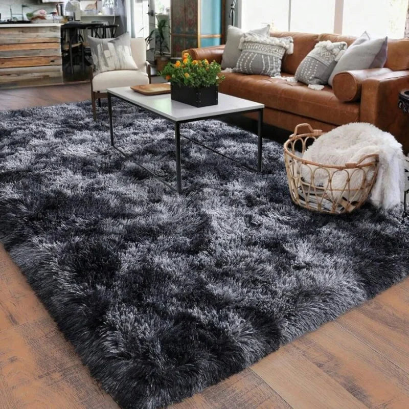Soft Shag Rugs For Bedroom, Living Room, Luxury Modern Plush Carpet, Non-Slip